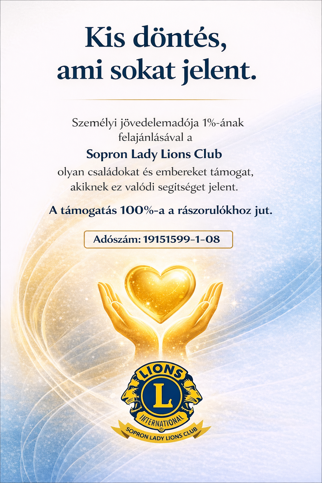 SZJA 1% – segítség Sopronban, soproniaknak