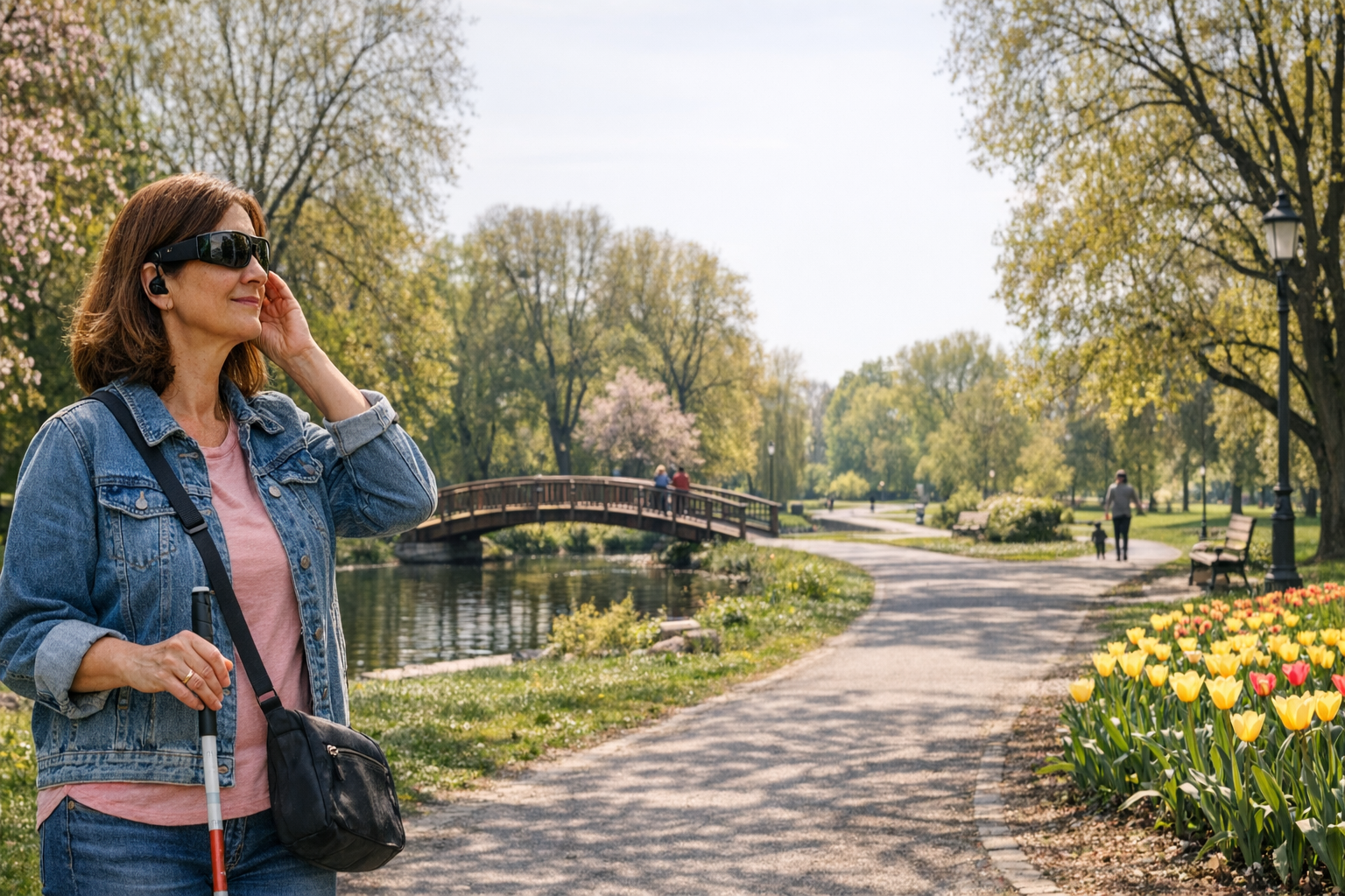 „Segít a vak és látássérült embereknek az MI vezérelt okos szemüveg.”